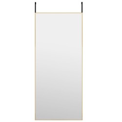 Miroir de porte Doré 40x100 cm Verre et aluminium 