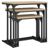 Tables basses gigognes 3 pcs chêne sonoma bois d'ingénierie 