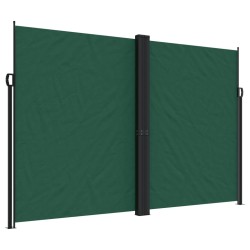 Auvent latéral rétractable vert foncé 220x1200 cm 