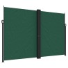 Auvent latéral rétractable vert foncé 220x1200 cm 