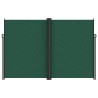 Auvent latéral rétractable vert foncé 220x1200 cm 