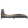 Cadre de lit sans matelas gris 120x200 cm similicuir 