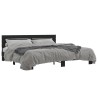 Cadre de lit sans matelas noir 200x200 cm 