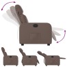 Fauteuil inclinable Marron Similicuir 