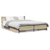 Cadre de lit avec tiroirs sans matelas chêne sonoma 120x190 cm 