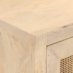 Commode 55x30x76 cm bois massif de manguier et fer 