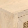Commode 55x30x76 cm bois massif de manguier et fer 