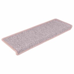 Tapis d'escalier autocollants 30 pcs 65x21x4 cm rose 