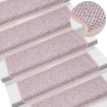 Tapis d'escalier autocollants 30 pcs 65x21x4 cm rose 
