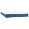 Matelas de lit à ressorts ensachés 140x210x20 cm velours 