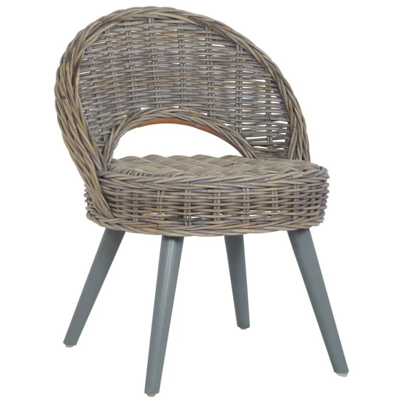 Chaise de canapé rotin kubu gris Chaise de canapé rotin kubu gris