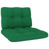 Chaise de jardin avec coussins vert Bois de pin imprégné 