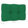 Chaise de jardin avec coussins vert Bois de pin imprégné 