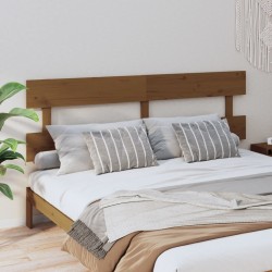 Tête de lit Marron miel 184x3x81 cm Bois massif de pin 