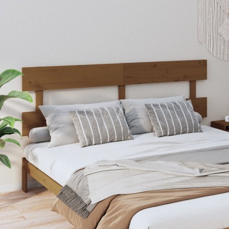 Tête de lit Marron miel 184x3x81 cm Bois massif de pin 