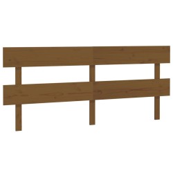 Tête de lit Marron miel 184x3x81 cm Bois massif de pin 