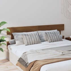 Tête de lit Marron miel 184x3x81 cm Bois massif de pin 