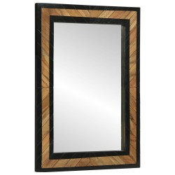 Miroir 70x2x70 cm Bois massif en acacia 