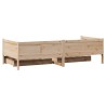 Lit de jour avec tiroirs sans matelas 80x200 cm bois massif 