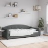Lit de repos gris foncé 100x200 cm tissu 