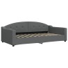 Lit de repos gris foncé 100x200 cm tissu 