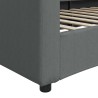 Lit de repos gris foncé 100x200 cm tissu 