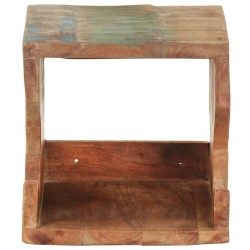 Support mural de vélos 35x25x25 cm Bois de récupération massif 