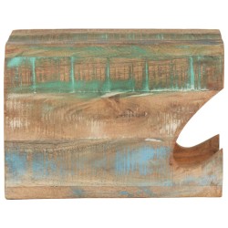 Support mural de vélos 35x25x25 cm Bois de récupération massif 