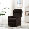 Fauteuil inclinableMarron foncé 67,5x93,5x101,5 cm Tissu 