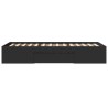 Cadre de lit sans matelas noir 100x200 cm bois d'ingénierie 