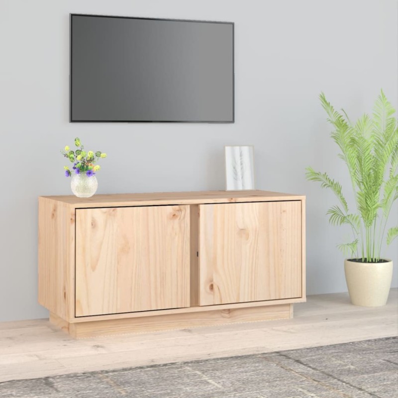 Meuble TV 80x35x40,5 cm Bois de pin massif Meuble TV 80x35x40,5 cm Bois de pin massif