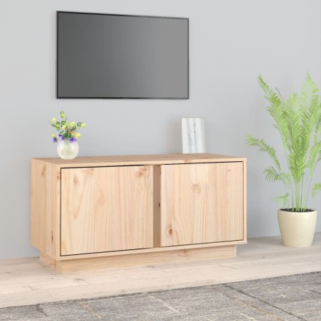 Meuble TV 80x35x40,5 cm Bois de pin massif 