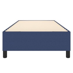 Cadre de lit sans matelas bleu 80x200 cm tissu 