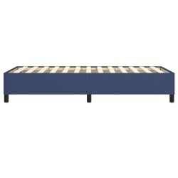 Cadre de lit sans matelas bleu 80x200 cm tissu 