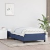 Cadre de lit sans matelas bleu 80x200 cm tissu 