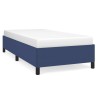 Cadre de lit sans matelas bleu 80x200 cm tissu 