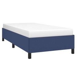 Cadre de lit sans matelas bleu 80x200 cm tissu 