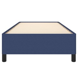 Cadre de lit sans matelas bleu 80x200 cm tissu 
