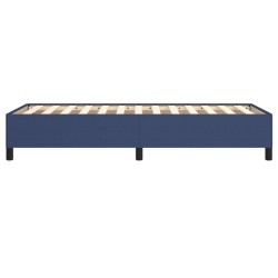 Cadre de lit sans matelas bleu 80x200 cm tissu 