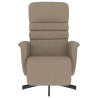 Fauteuil inclinable avec repose-pieds cappuccino similicuir 