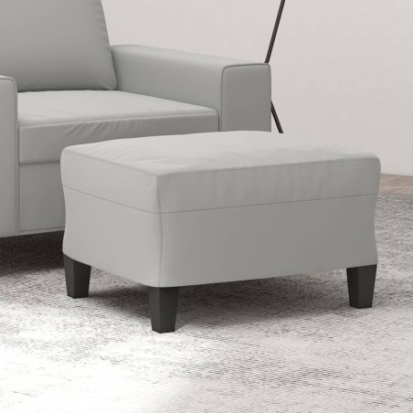 Repose-pied Gris clair 60x50x41 cm Tissu microfibre 