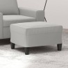 Repose-pied Gris clair 60x50x41 cm Tissu microfibre 