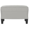 Repose-pied Gris clair 60x50x41 cm Tissu microfibre 