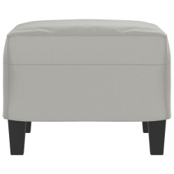 Repose-pied Gris clair 60x50x41 cm Tissu microfibre 