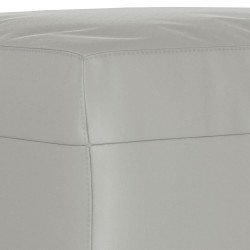 Repose-pied Gris clair 60x50x41 cm Tissu microfibre 