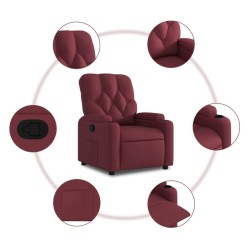 Fauteuil inclinable Rouge bordeaux Tissu 