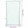 Filet pour remorque avec corde élastique vert 6x3,5 m PP 