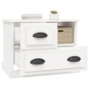 Table de chevet blanc 60x39x45 cm 