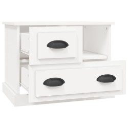 Table de chevet blanc 60x39x45 cm 