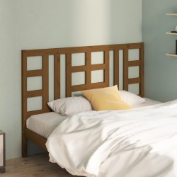 Tête de lit Marron miel 166x4x100 cm Bois massif de pin 